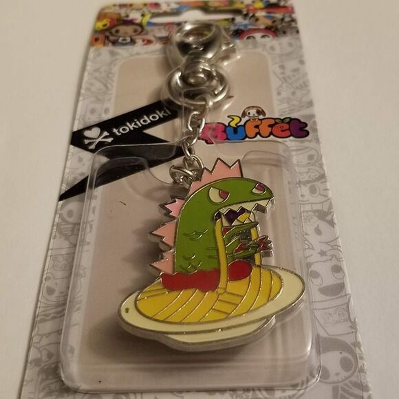 Tokidoki Buffet Kaiju Keychain Spaghetti Food Eats Snacks Key Chain Fob - Picture 4 of 5